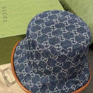 Gucci blue GG Fisherman hat